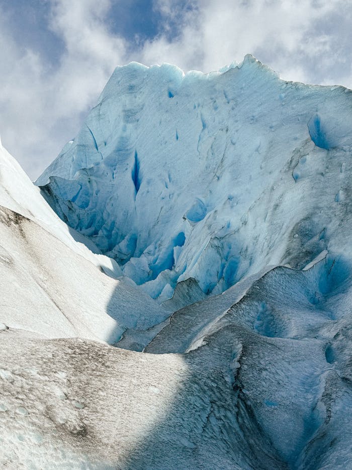 Glacier in a Mountain Valley 
